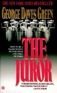 Twelve empty jurors' chairs adorn the cover of the mass market paperback edition.